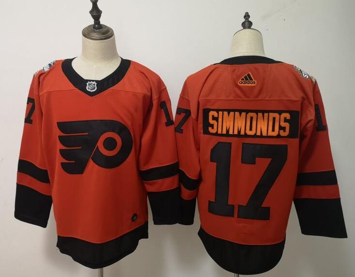 Men's Philadelphia Flyers Wayne Simmonds Fanatics Branded Orange 2019 NHL Stadium Series Breakaway Player Jersey