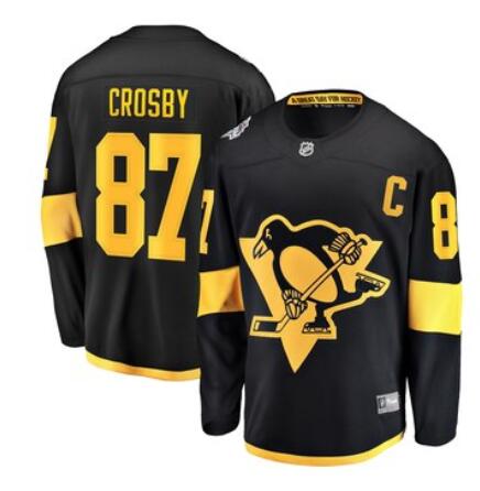 Men's Pittsburgh Penguins Sidney Crosby Fanatics Branded Black 2019 NHL Stadium Series Breakaway Player Jersey