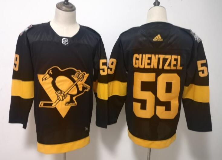 Men's Pittsburgh Penguins  #59 Jake Guentzel Branded Black 2019 NHL Stadium Series Breakaway Player Jersey