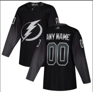 Custom Lightning  Men Stitched NHL Jersey with Any Name and NO.