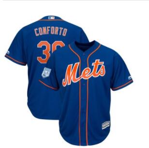 Men's New York Mets 30 Michael Conforto Majestic Royal 2019 Spring Training Cool Base Player Jersey