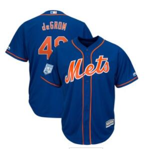 Men's New York Mets 48 Jacob deGrom Majestic Royal 2019 Spring Training Cool Base Player Jersey