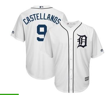 Men's Detroit Tigers Nick Castellanos Majestic White   Jersey