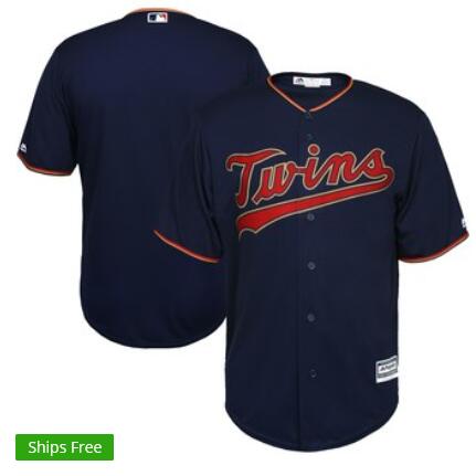 Men's Minnesota Twins Majestic Navy  Cool Base Team Jersey