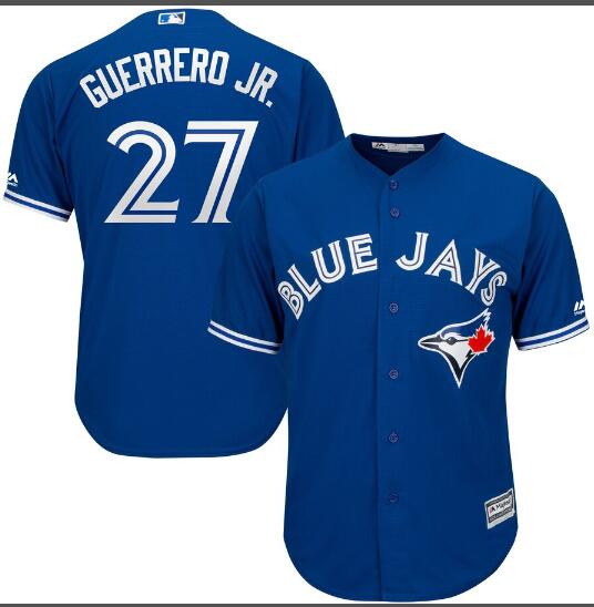 Men's Toronto Blue Jays 27 Vladimir Guerrero Jr. Blue jersey