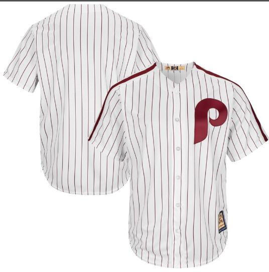 Men's Philadelphia Phillies White Blank Jersey