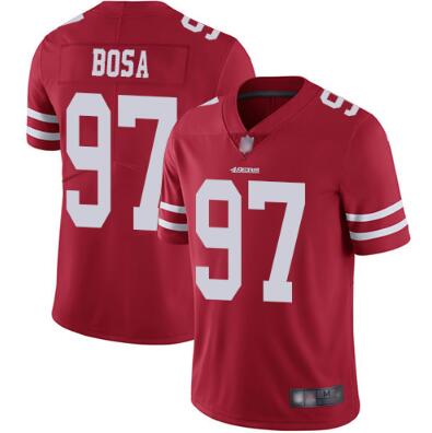 49ers #97 Nick Bosa Red Team Color Youth Stitched Football Vapor Untouchable Limited Jersey