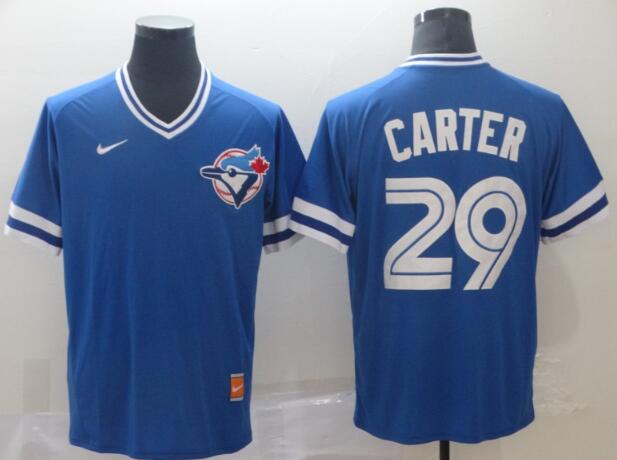 New Nike Toronto Blue Jays 29 Joe Carter Blue  Jersey