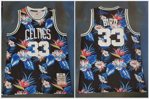 Fashion Nike Boston Celtics #33 Larry Bird  Men Jersey