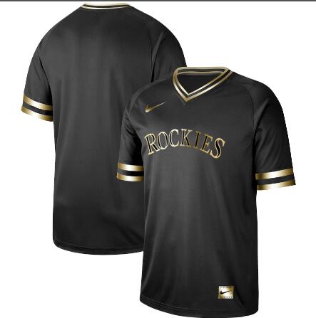 Men's Colorado Rockies Blank Black Baseball Jerseys