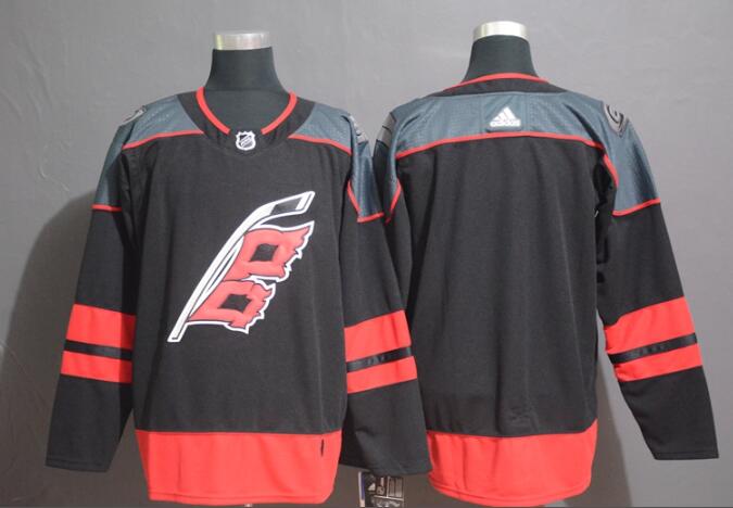 New Men's Carolina Hurricanes  Black Blank Hockey Jersey