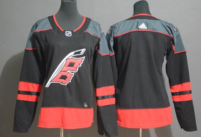 women  Carolina Hurricanes  Black Blank Hockey Jersey