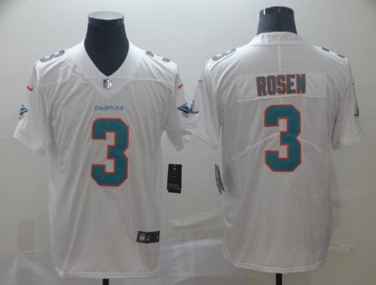Dolphins #3 Josh Rosen White Men Stitched Football Vapor Untouchable Limited Jersey