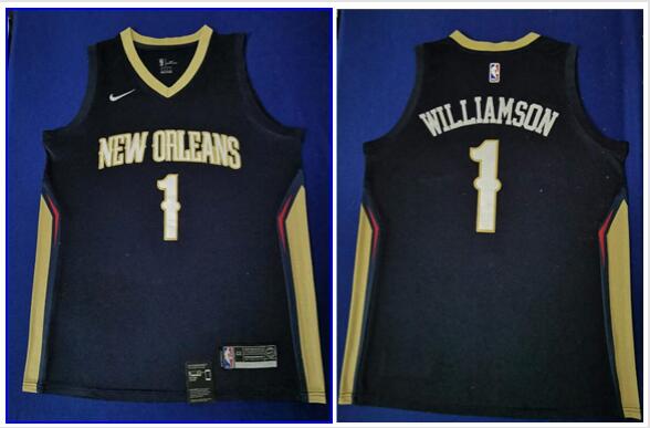 Men's Pelicans Zion Williamson Navy Basketball Jersey