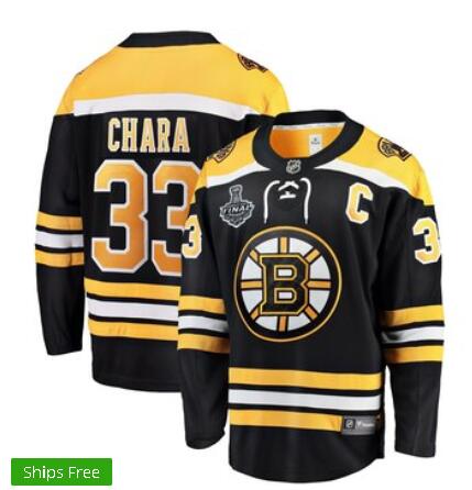 Men's Boston Bruins Zdeno Chara 33  Black 2019 Stanley Cup Final Patch Jersey