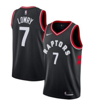 Raptors #7 Kyle Lowry Black Statement Edition Basketball Swingman Jersey