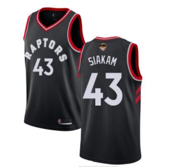 Men Raptors #43 Pascal Siakam Black 2019 Finals Bound Basketball Swingman Statement Edition Jersey