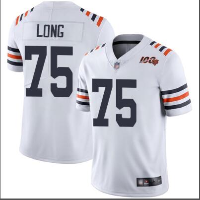 Men's Chicago Bears Kyle Long Nike White 2019 100th Season Jersey