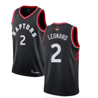 Men's Toronto Raptors #2 Kawhi Leonard Black 2019 Finals Bound Basketball Swingman Statement Edition Jersey