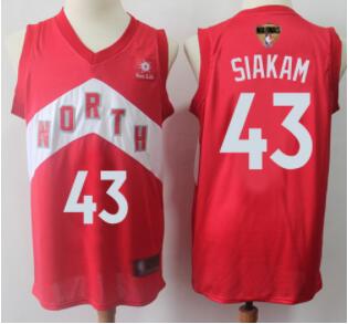 Raptors #43 Pascal Siakam Red 2019 Finals Bound Basketball Swingman Earned Edition Jersey