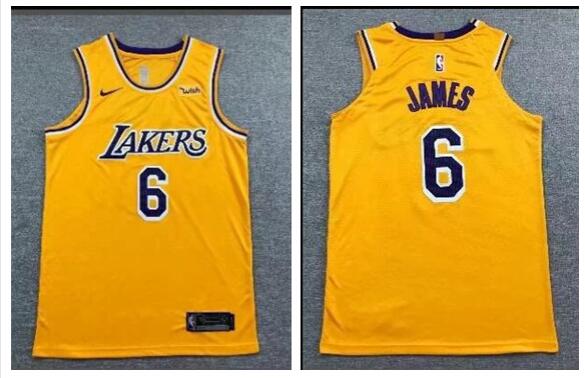 men's lakers lebron james 6# Jersey