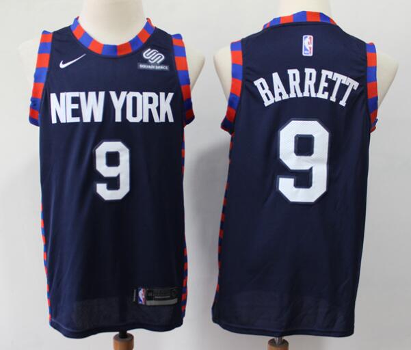 Knicks 9 R.J. Barrett  Men City Edition jersey