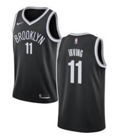 New Kyrie Irving Brooklyn Nets 11 basketball Jersey Stitched Black Men's