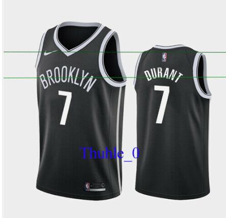Brooklyn Nets #7 Kevin Durant Black Jersey 2019-20 Icon Jersey Stitched