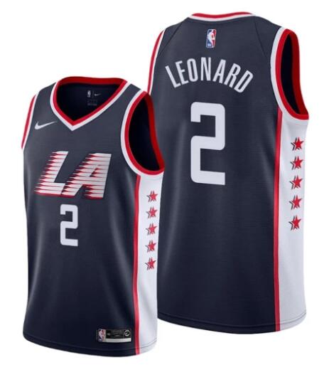 KAWHI LEONARD LOS ANGELES CLIPPERS #2 MEN'S 2019-20 CITY JERSEY