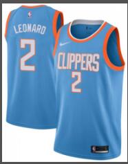 Clippers #2 Kawhi Leonard  Blue Jersey
