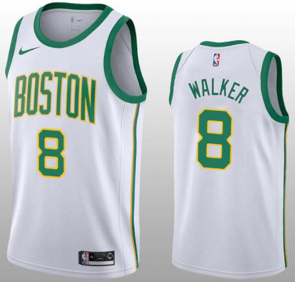 Men's Boston Celtics Kemba Walker  White City Edition Jersey