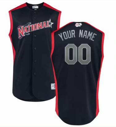 Men's National League   2019 MLB All-Star Custom Jersey with any Name and Number