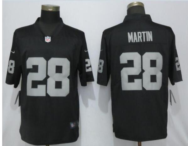 New Nike Oakland Raiders 28 Martin Black 2017 Vapor Untouchable Limited Player jersey
