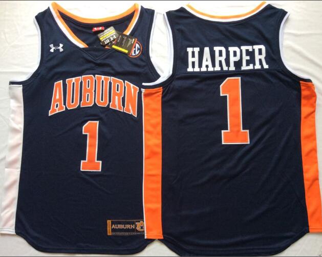 Mens Auburn 2019 Final Four #1 Jared Harper Jersey