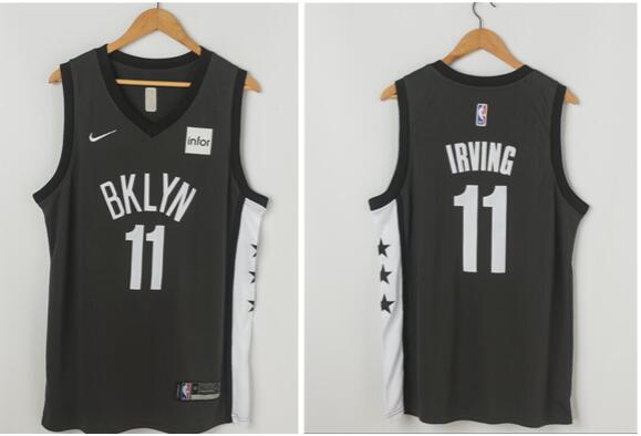 Nets 11 Kyrie Irving Black Nike Jersey