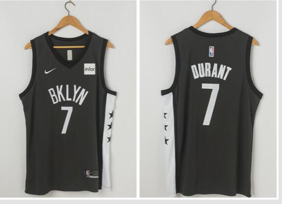 Men's Kevin Durant Brooklyn Nets #7 black jersey