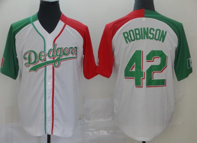 Fashion Men's Los Angeles Dodgers #42 Jackie Robinson Jersey