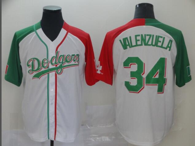 Dodgers #34 Fernando Valenzuela Men Stitched  Baseball Jersey