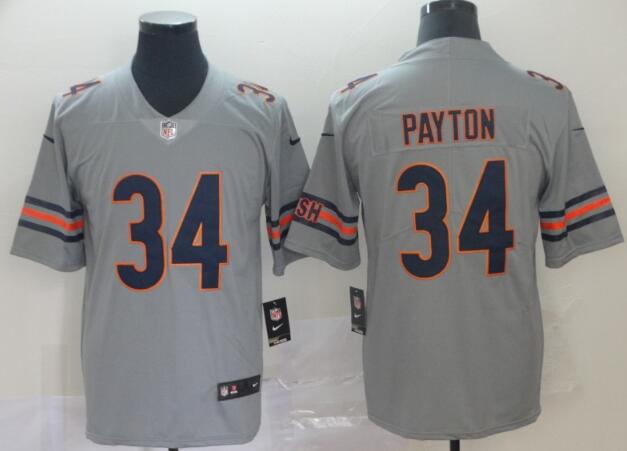 Men's Chicago Bears  Walter Payton Nike Silver Inverted Legend Jersey