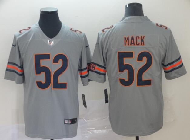 Men's Chicago Bears Khalil Mack  Nike Silver Inverted Legend Jersey