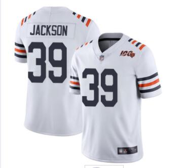 Bears #39 Eddie Jackson White Alternate Youth Stitched Football Vapor Untouchable Limited 100th Season Jersey