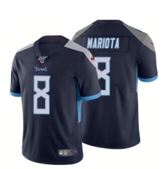 Nike Titans 8 Marcus Mariota Navy 100th Season Vapor Untouchable Limited Jersey