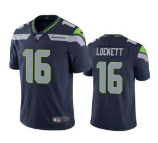 Nike Seahawks 16 Tyler Lockett Navy 100th Season Vapor Untouchable Limited Jersey