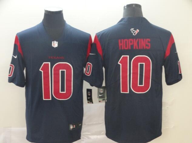 Texans #10 DeAndre Hopkins Navy Blue Men's Stitched Football Limited Rush Jersey