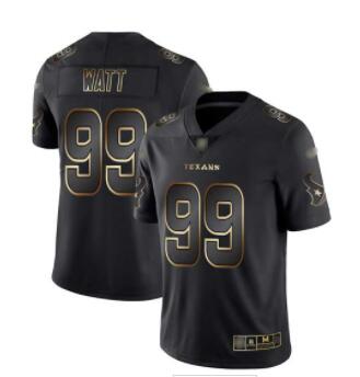 Texans #99 J.J. Watt Black Gold Men's Stitched Football Vapor Untouchable Limited Jersey