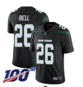 Jets #26 Le'Veon Bell Black Alternate Men's Stitched Football 100th Season Vapor Limited Jersey