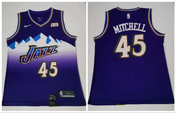 Mens UTAH JAZZ  MITCHELL DONOVAN  PURPLE  NIKE Jersey