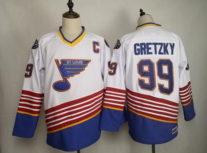 Blues #99 Wayne Gretzky Stitched Jersey for MEN
