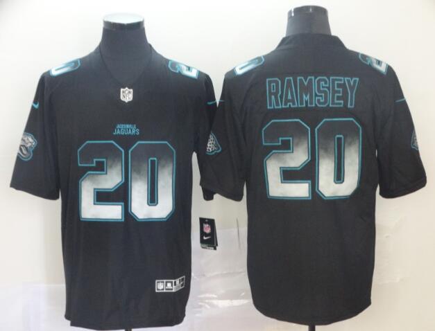 Nike Jaguars #20 Jalen Ramsey Black Men's Stitched NFL Vapor Untouchable Limited Smoke Fashion Jersey