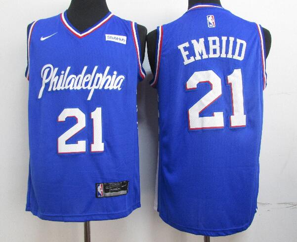 Men's Philadelphia 76ers 21 Joel Embiid Men Style